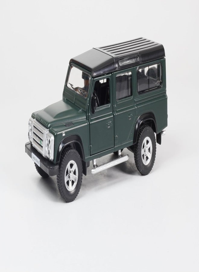 Rmz City 5 Inch Die Cast Land Rover Defender Toy Car 1:35 Scale Model | Licensed Collectible Vehicle with Opening Doors & Pullback Action | International Series for Kids & Car Lovers | Matt Green - Image 2